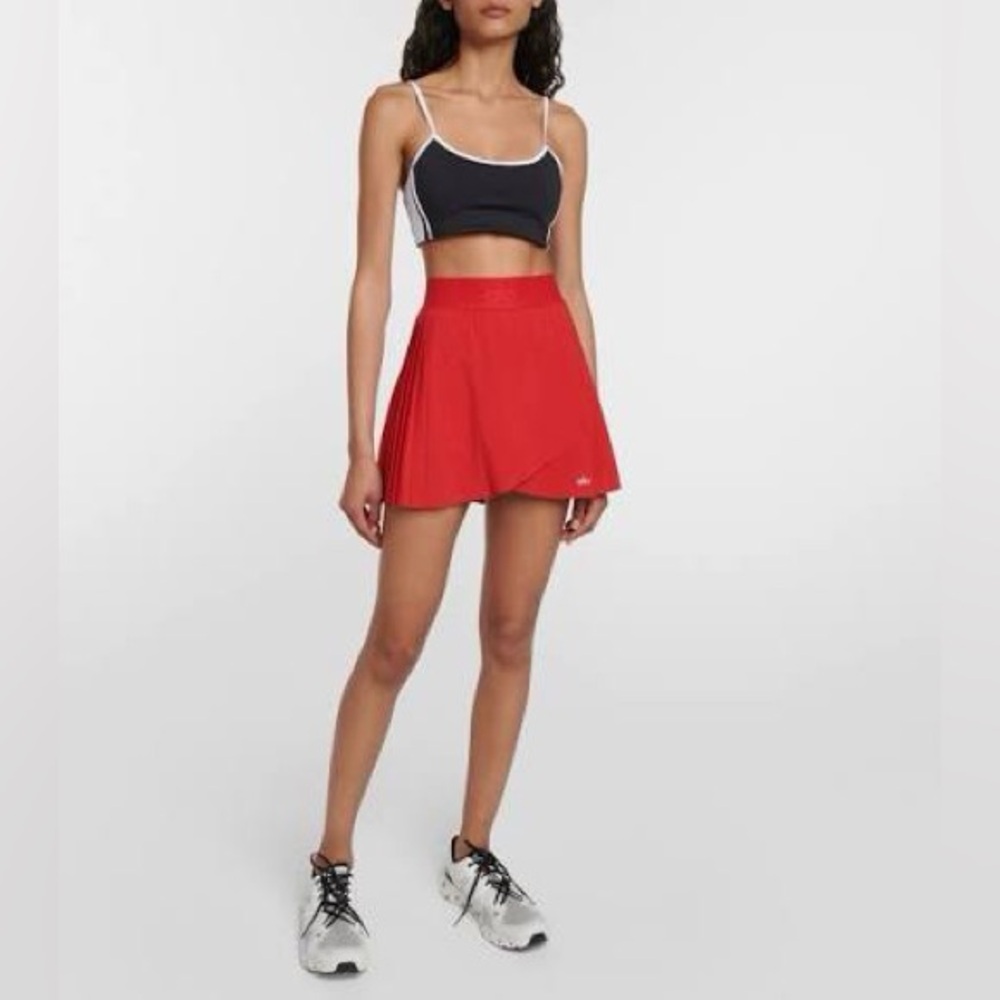 ALO Yoga Aces Classic Red Mini Skirt NWOT